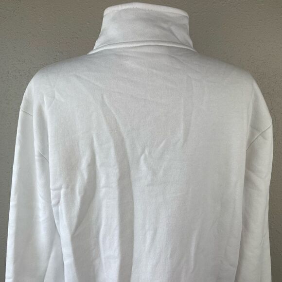 Fila White Quarter Zip Pullover Size L EUC - Picture 6 of 8